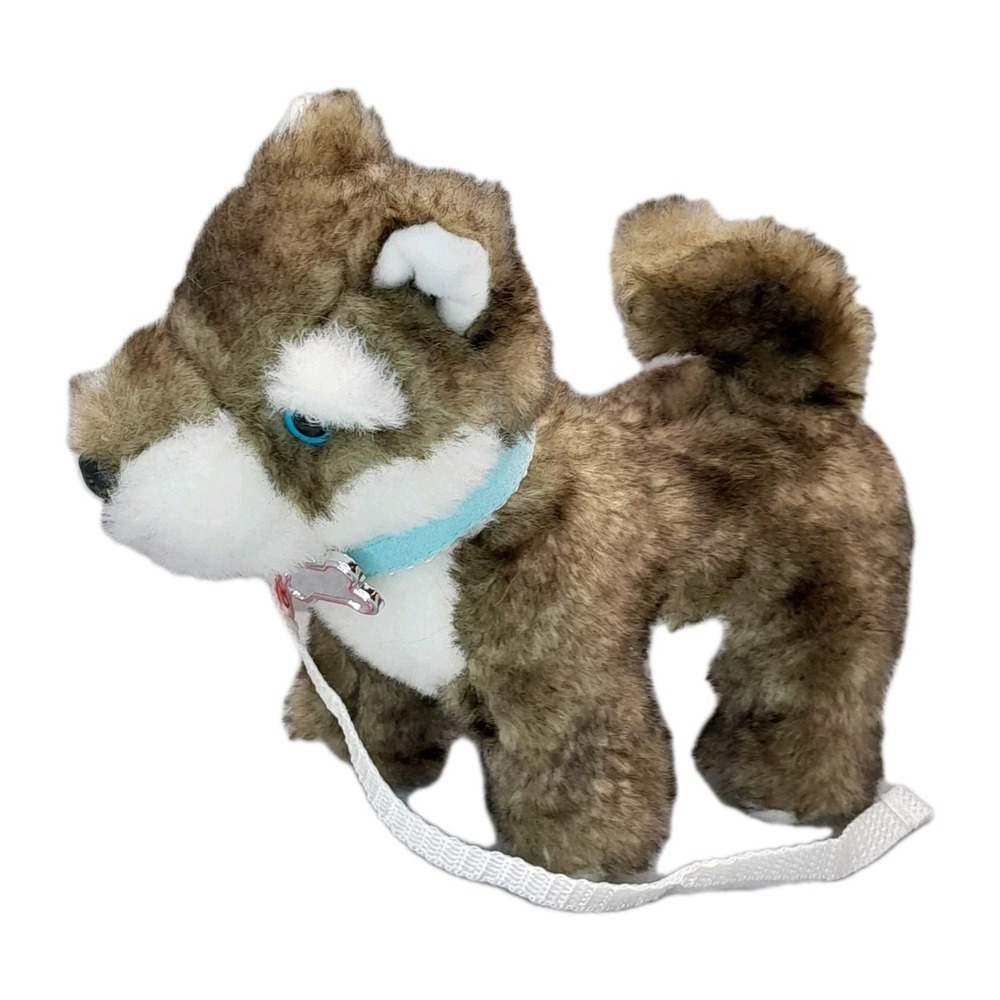 Battat Our Generation Husky Puppy Plush w/ Leash 18" Doll Accessory Dog Toy